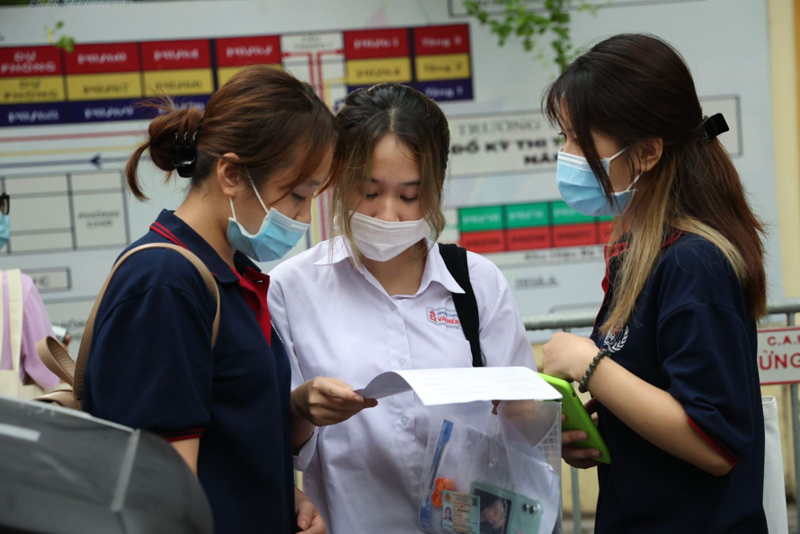 Thí sinh tham dự kỳ thi tốt nghiệp THPT năm 2021. Ảnh: Lê Phú.