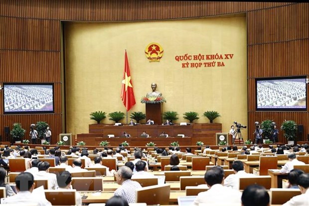 Toàn cảnh Kỳ họp thứ 3, Quốc hội khóa XV. (Ảnh: Doãn Tấn/TTXVN)