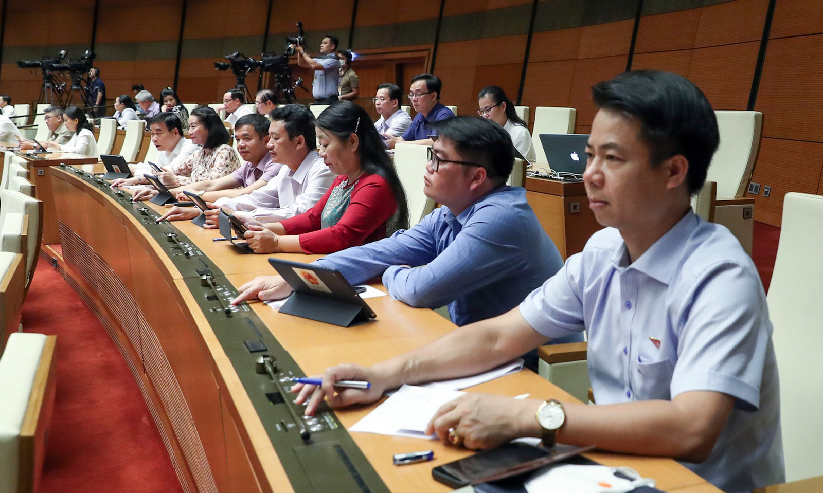 Đại biểu quốc hội tỉnh biểu quyết thông qua nghị quyết