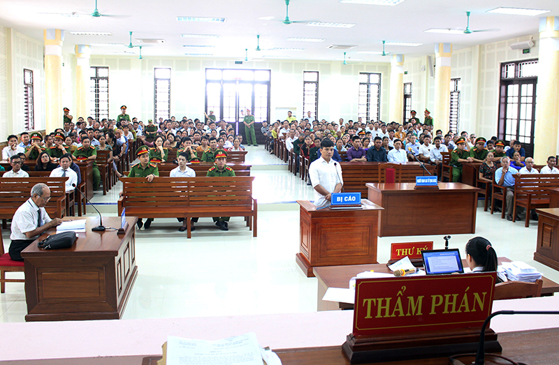 Phiên tòa phúc thẩm xét xử Nguyễn Ngọc Sơn.