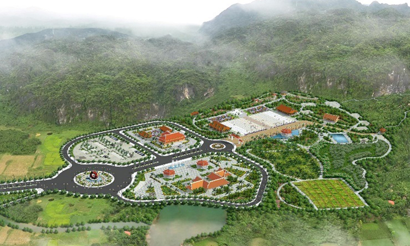 Bản quy hoạch tổng thể các công trình thuộc Khu di tích lịch sử quốc gia hang Lèn Hà.