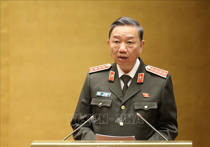 Bộ trưởng Bộ Công an Tô Lâm. Ảnh: Dương Giang/TTXVN