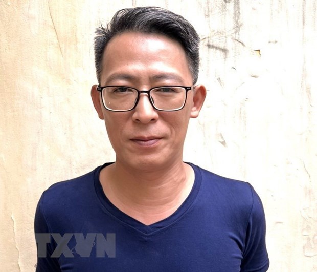 Đối tượng Nguyễn Lân Thắng. (Ảnh: TTXVN phát)