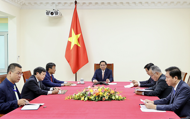 Hai nhà lãnh đạo đã trao đổi nhiều nội dung thực chất nhằm thúc đẩy quan hệ và hợp tác hai nước phát triển mạnh mẽ hơn nữa trong thời gian tới.