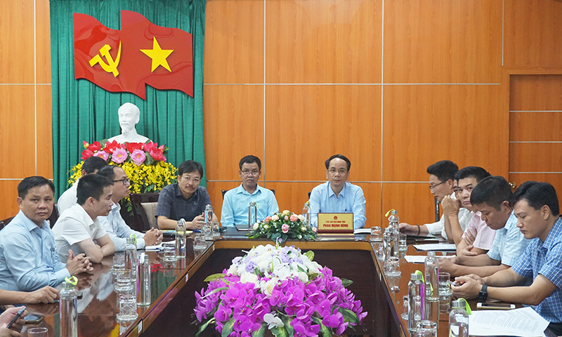 Các đại biểu dự hội nghị tại điểm cầu tỉnh Quảng Bình.