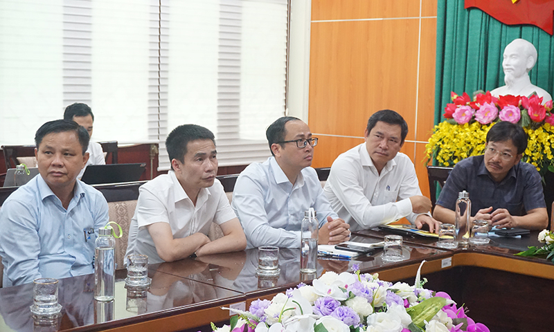 Các đại biểu dự hội nghị tại điểm cầu tỉnh Quảng Bình.