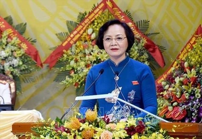 Bộ trưởng Nội vụ Phạm Thị Thanh Trà. Ảnh: Tuấn Anh/TTXVN