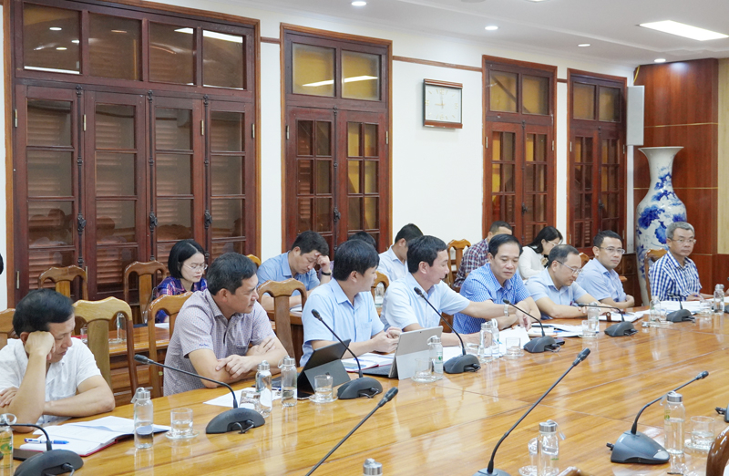 Các đại biểu dự cuộc làm việc.