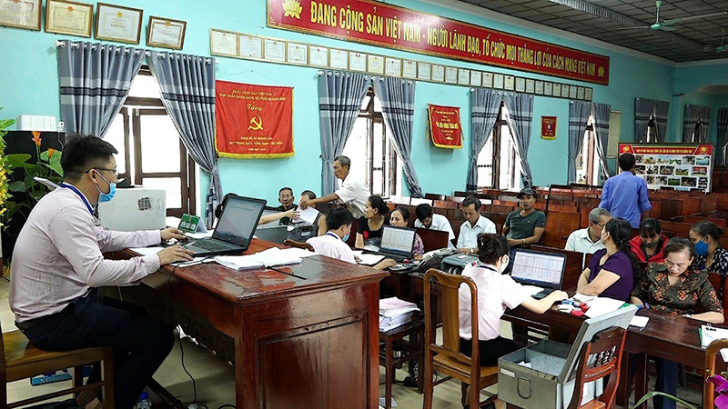 Các điểm giao dịch tín dụng chính sách tại trụ sở các xã, phường giúp người dân tiếp cận dịch vụ kịp thời, giảm chi phí, thời gian đi lại.
