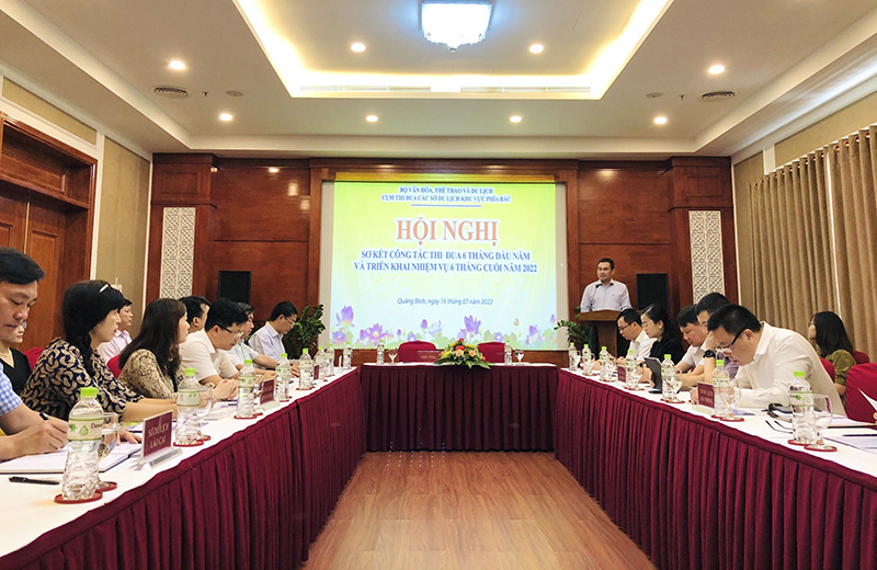 Hội nghị có sự tham gia của đại diện lãnh đạo 8 đơn vị trong cụm thi đua các Sở Du lịch khu vực phía Bắc