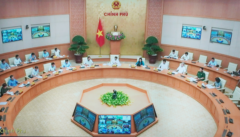 Quang cảnh cuộc họp tại điểm cầu trung tâm.