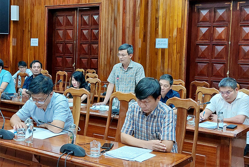 Đại biểu thảo luận tại buổi làm việc
