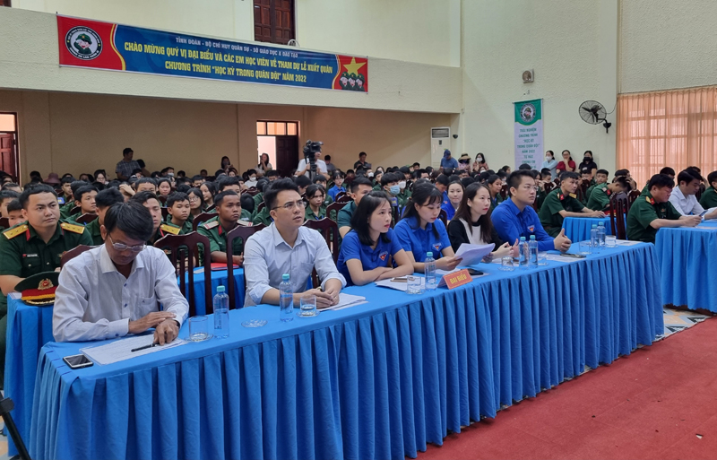  Các em học viên tham gia chương trình “Học kỳ trong Quân đội”