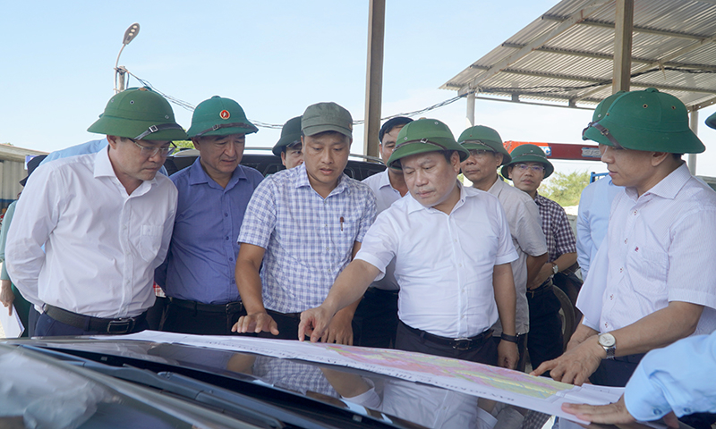Đồng chí Bí thư Tỉnh ủy Vũ Đại Thắng kiểm tra quy hoạch một số dự án trên địa bàn
