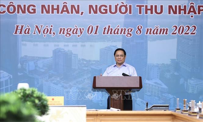Thủ tướng Phạm Minh Chính chủ trì hội nghị. Ảnh: Dương Giang/TTXVN