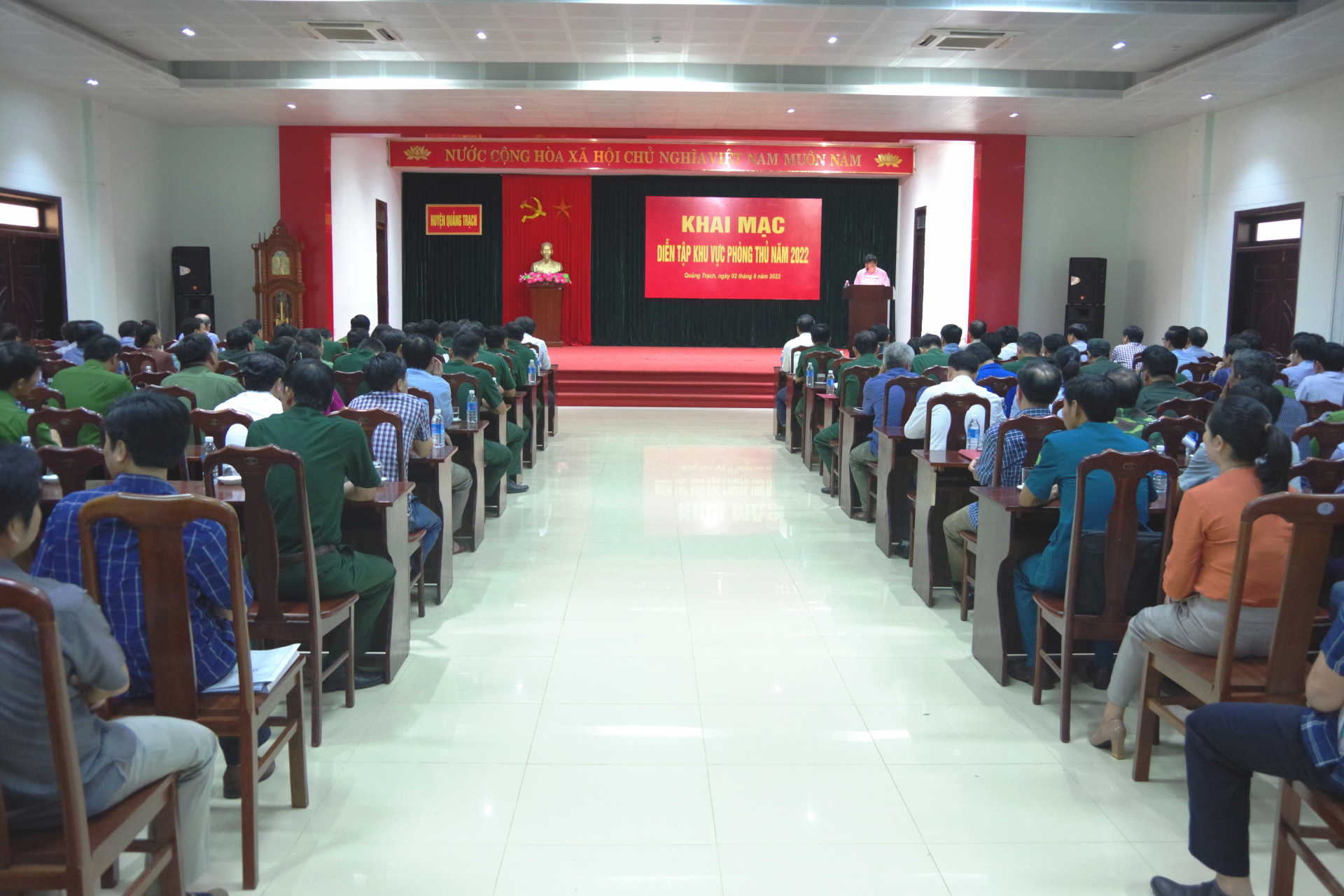 Toàn cảnh buổi khai mạc diễn tập