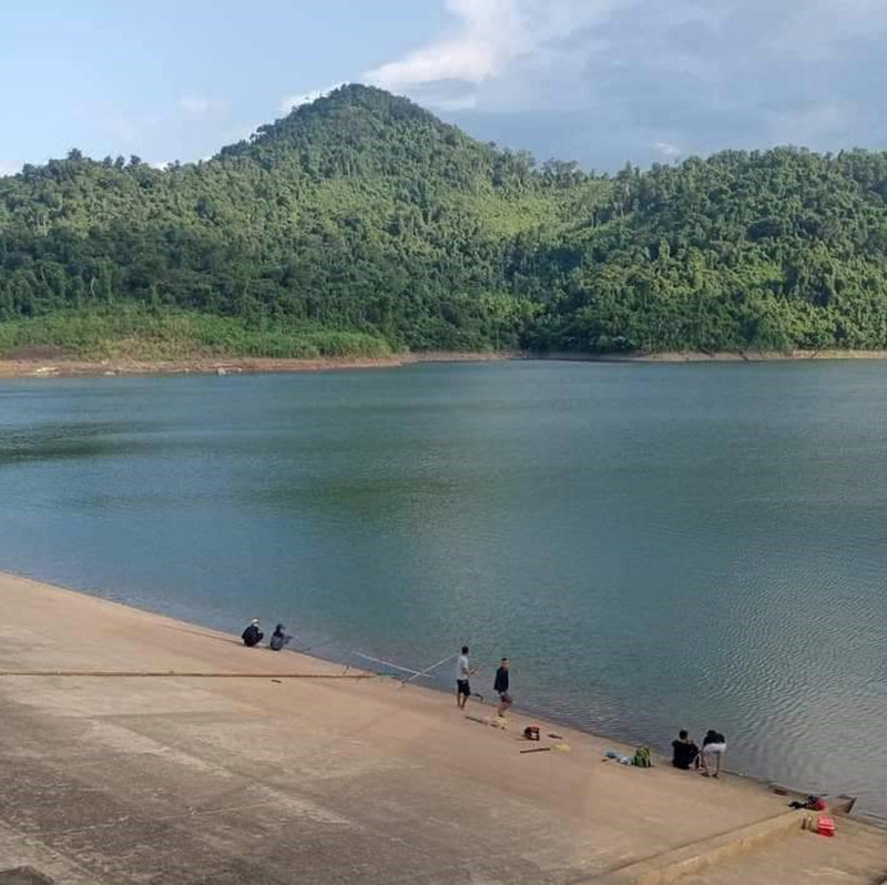 Đập Thác Chuối (thị trấn Nông trường Việt Trung, Bố Trạch), nơi xảy ra vụ đuối nước thương tâm.