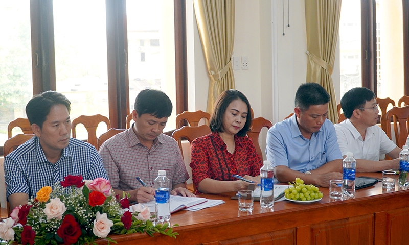 Đại biểu dự buổi làm việc