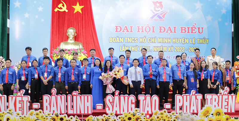  Ban Chấp hành Huyện đoàn Lệ Thủy khóa XXII, nhiệm kỳ 2022-2027.