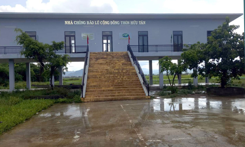 Nhà văn hóa cộng đồng kết hợp phòng tránh lũ tại xã Tân Ninh (Quảng Ninh).