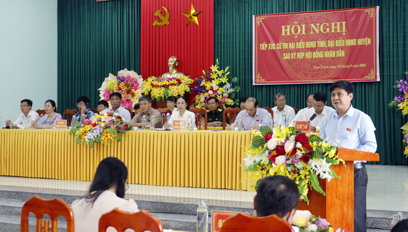 Tổ đại biểu tiếp thu, giải trình một số kiến nghị của cử tri huyện Bố Trạch.