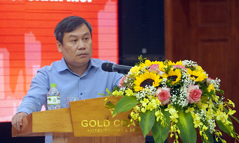 Đồng chí Vũ Đại Thắng, Ủy viên Trung ương Đảng, Bí thư Tỉnh ủy, Trưởng đoàn ĐBQH phát biểu khai mạc