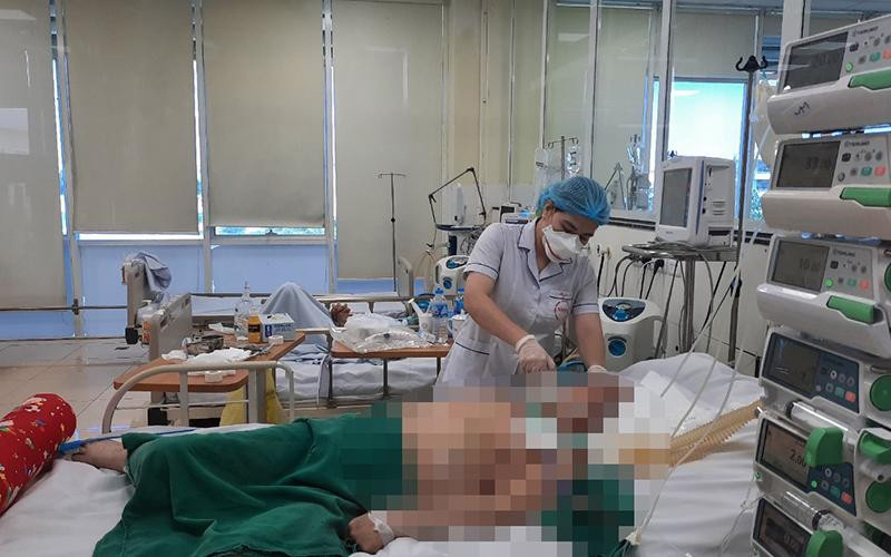 Bệnh nhân Covid-19 điều trị tại Bệnh viện Bệnh Nhiệt đới Trung ương.