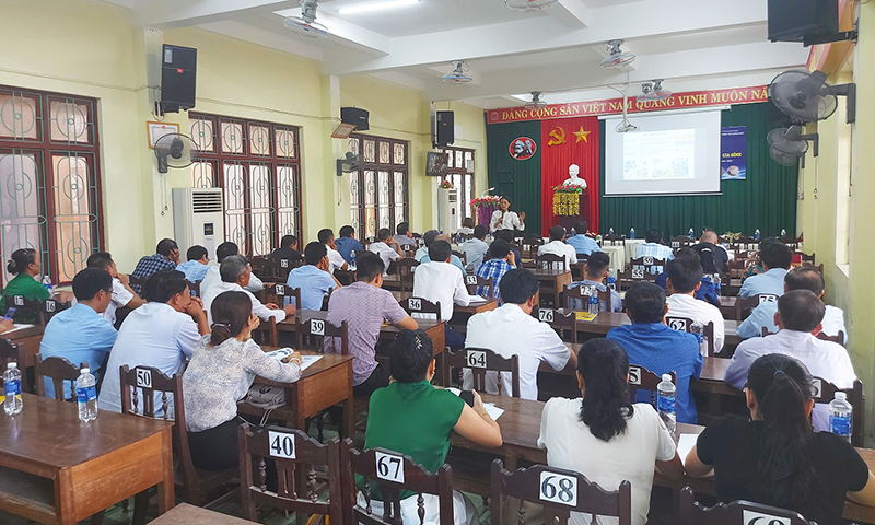 Quang cảnh lớp tập huấn.