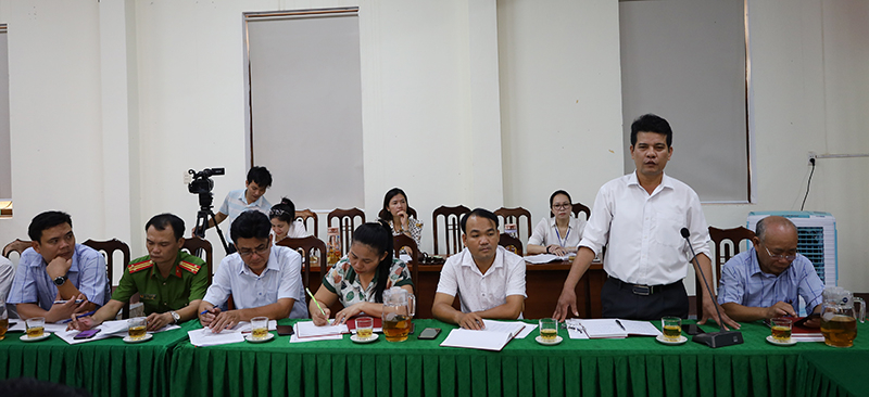Lãnh đạo phường Bắc Nghĩa tham gia đề xuất ý kiến. 