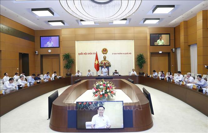 Chủ tịch Quốc hội Vương Đình Huệ phát biểu khai mạc. Ảnh: Doãn Tấn/TTXVN