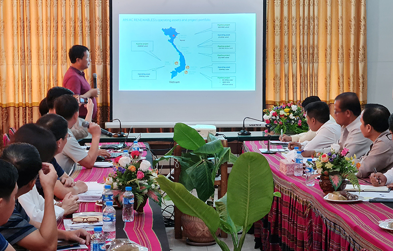Công ty cổ phần AMI AC Renewables mong muốn đầu tư lĩnh vực năng lượng tái tạo tại tỉnh Sả-lạ-văn (Lào)