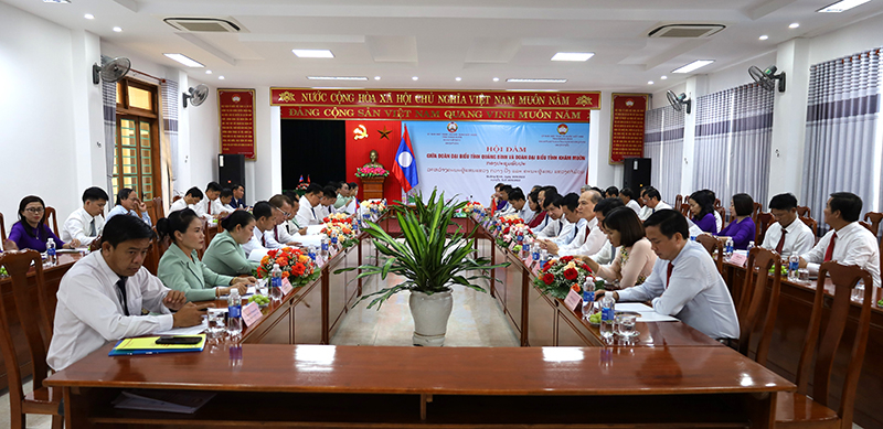 Toàn cảnh buổi hội đàm.
