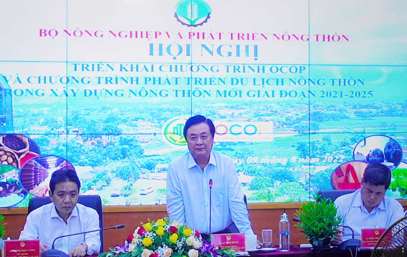 Bộ trưởng Bộ Nông nghiệp-PTNT Lê Minh Hoan phát biểu tại hội nghị