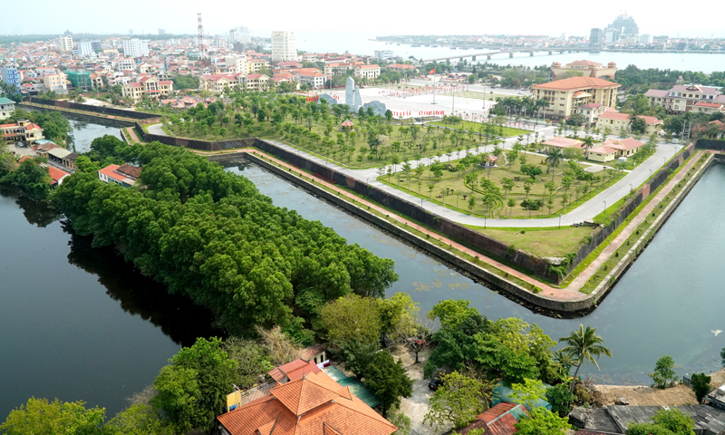 Một góc TP. Đồng Hới. Ảnh: Tiến Hành.
