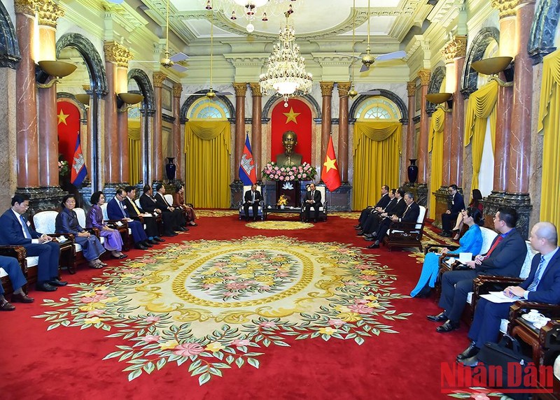 Quang cảnh buổi tiếp.