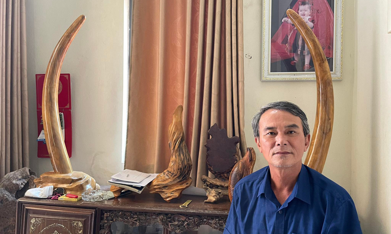 Nghệ nhân sinh vật cảnh Trần Văn Sáu.