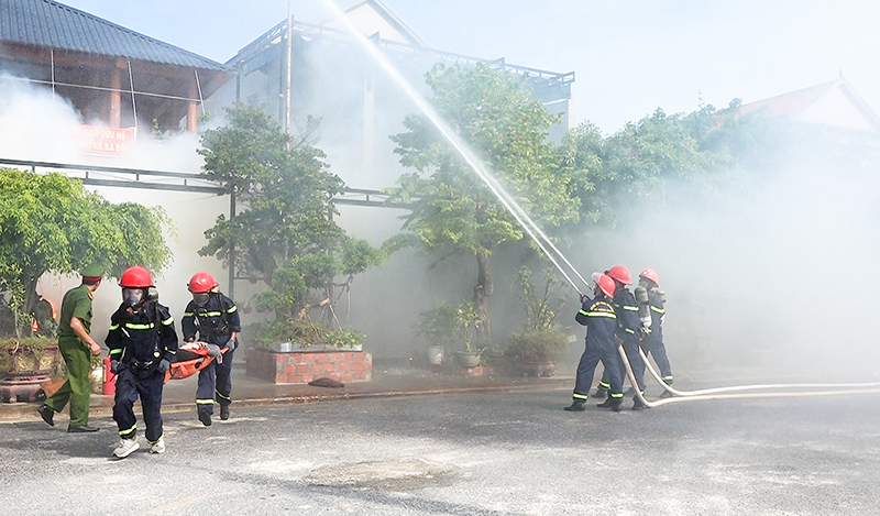 Cuộc diễn tập đã diễn ra theo kế hoạch, đảm bảo an toàn và hiệu quả