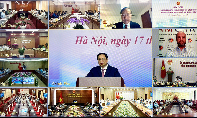 Thủ tướng Chính phủ Phạm Minh Chính phát biểu kết luận hội nghị.