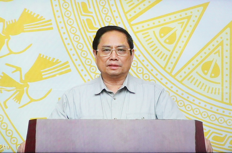 Thủ tướng Chính phủ Phạm Minh Chính phát biểu tại phiên họp.