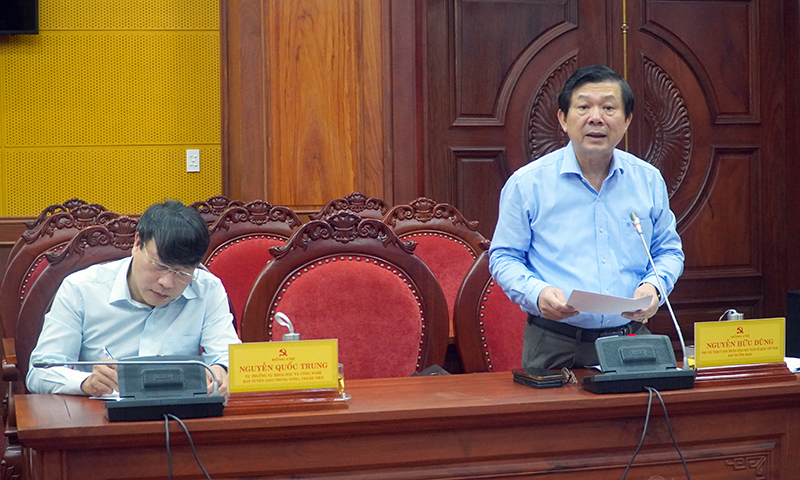 Đại diện Đoàn kiểm tra 545 công bố quyết định kiểm tra