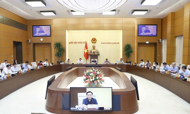 Chủ tịch Quốc hội Vương Đình Huệ phát biểu. (Ảnh: Doãn Tấn/TTXVN)