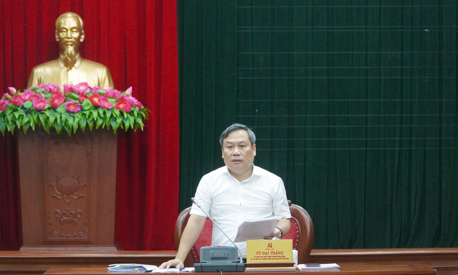  Đồng chí Bí thư Tỉnh ủy Vũ Đại Thắng: Triển khai quyết liệt các giải pháp để hoàn thành tốt nhiệm vụ quý IV và năm 2022