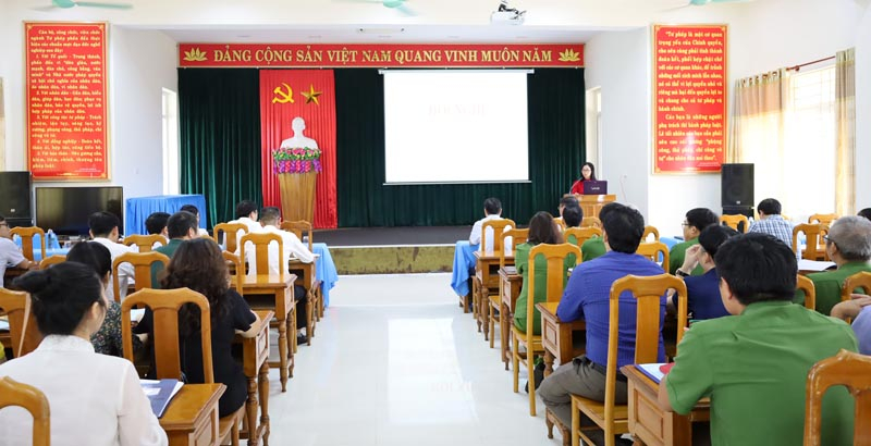 Các học viên tham dự lớp tập huấn.