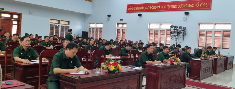 Các hội viên CCB tham gia lớp tập huấn