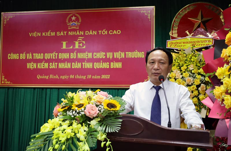 Đồng chí Trần Hải Châu, Phó Bí thư Thường trực Tỉnh ủy, Chủ tịch HĐND tỉnh phát biểu tại buổi lễ.
