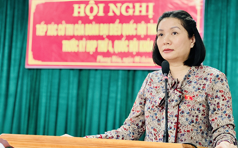 Đại biểu Nguyễn Minh Tâm ghi nhận, tiếp thu các ý kiến của cử tri