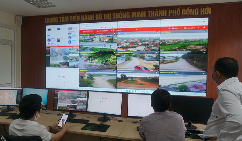 Trung tâm điều hành thông minh IOC của TP. Đồng Hới.