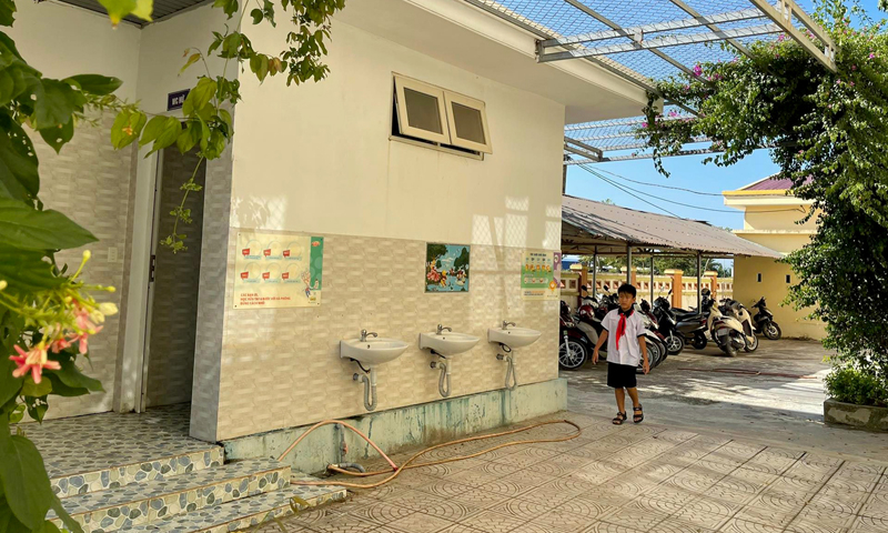  NVS Trường tiểu học số 1 Hoàn Lão cơ bản đáp ứng yêu cầu nhưng vẫn “nợ” tiêu chí này trong quá trình công nhận danh hiệu trường đạt chuẩn Quốc gia mức độ 1.