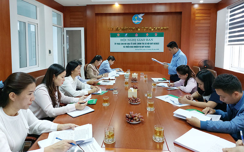 Hội nghị giao ban hoạt động ủy thác cho vay thông qua các tổ chức chính trị - xã hội quý I