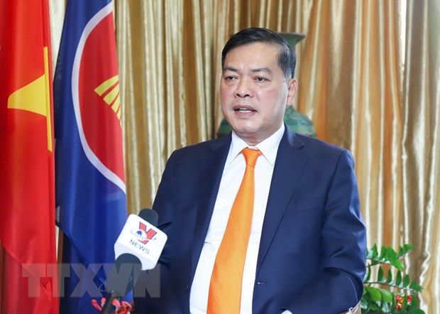 Đại sứ Mai Phước Dũng trả lời phỏng vấn TTXVN. (Ảnh: Lê Dương/TTXVN)